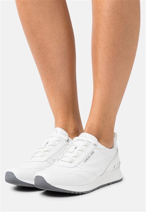 michael kors allie sneakers white|Michael Kors white designer sneakers.